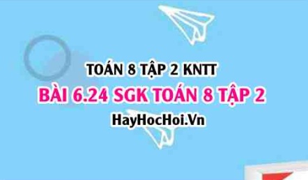 Bài 6.24 SGK Toán 8 Tập 2 Kết nối tri thức